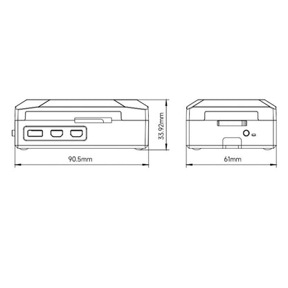 Scatola protettiva Silver Shadow Shell Raspberry pi5 Ventola di controllo della velocità in materiale ABS