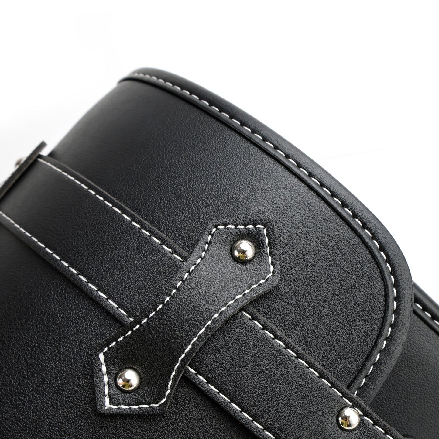 Borsa porta attrezzi laterale per borsa laterale Pu universale a sgancio rapido per moto Marrone