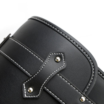 Borsa porta attrezzi laterale per borsa laterale Pu universale a sgancio rapido per moto Marrone