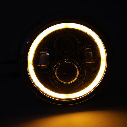Faro LED da 7 pollici Hi/Lo+DRL per moto Dyna Cafe Racer Bobber Generico