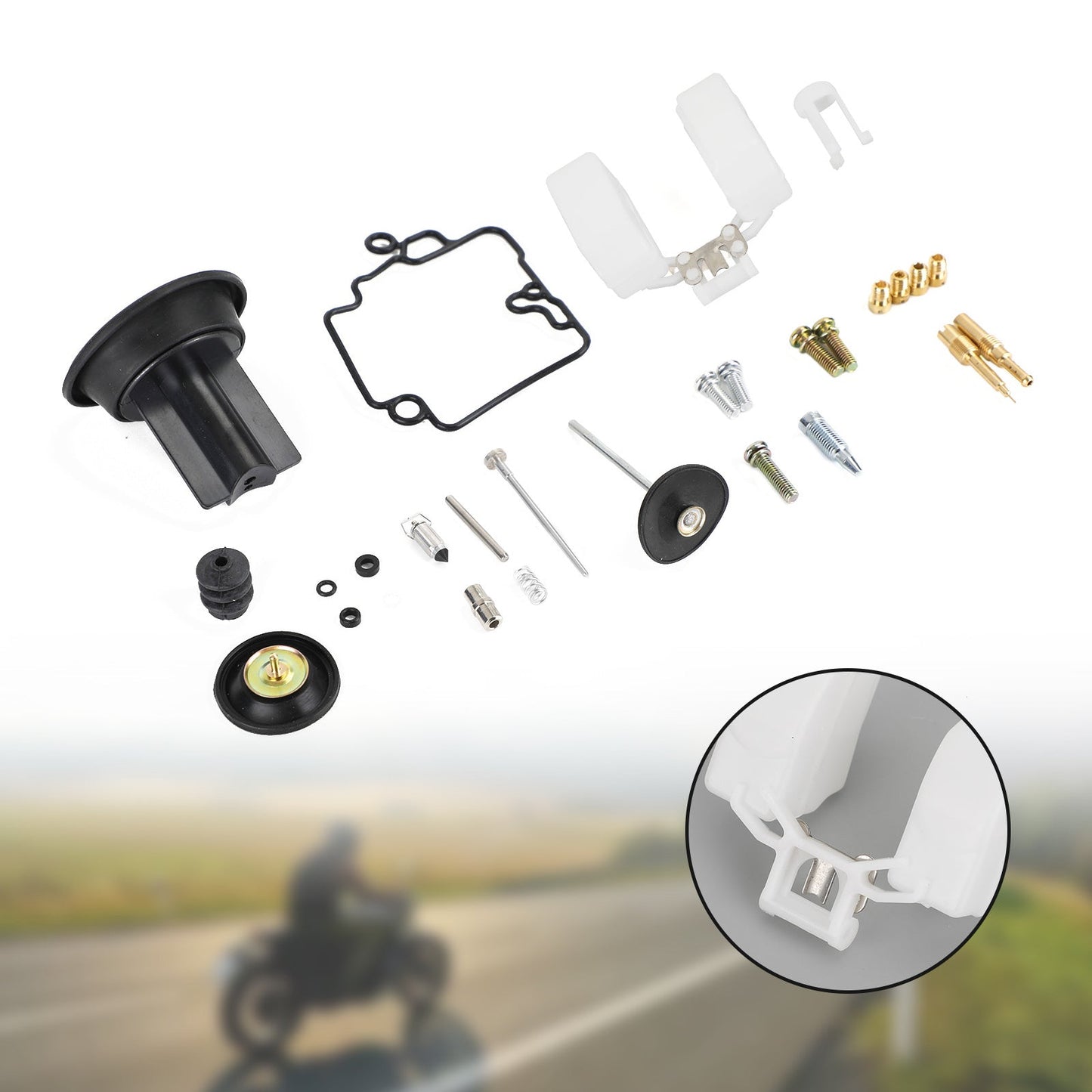 Carburatore Carb Rebuild Kit pompa di accelerazione adatta per KT CVK24 Scooter Racing Generic