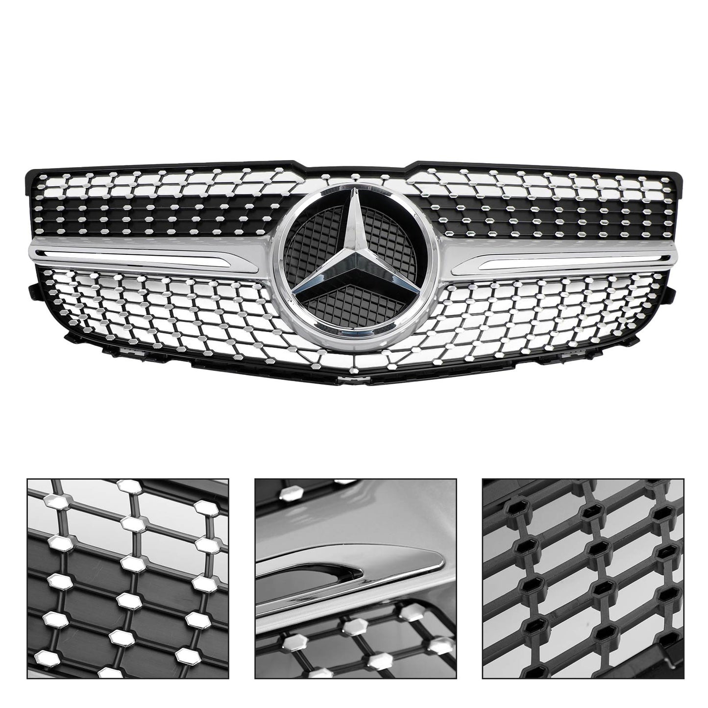 2013-2015 Mercedes Benz X204 Classe GLK 2048802983 Griglia paraurti anteriore Griglia Diamond