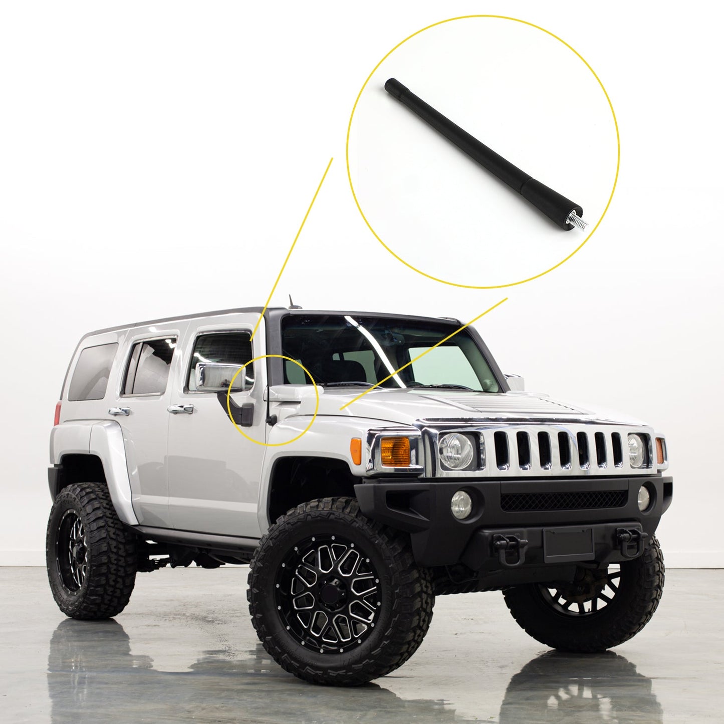 Radio AM/FM con antenna corta da 7" per Hummer H3 2006-2010 generico