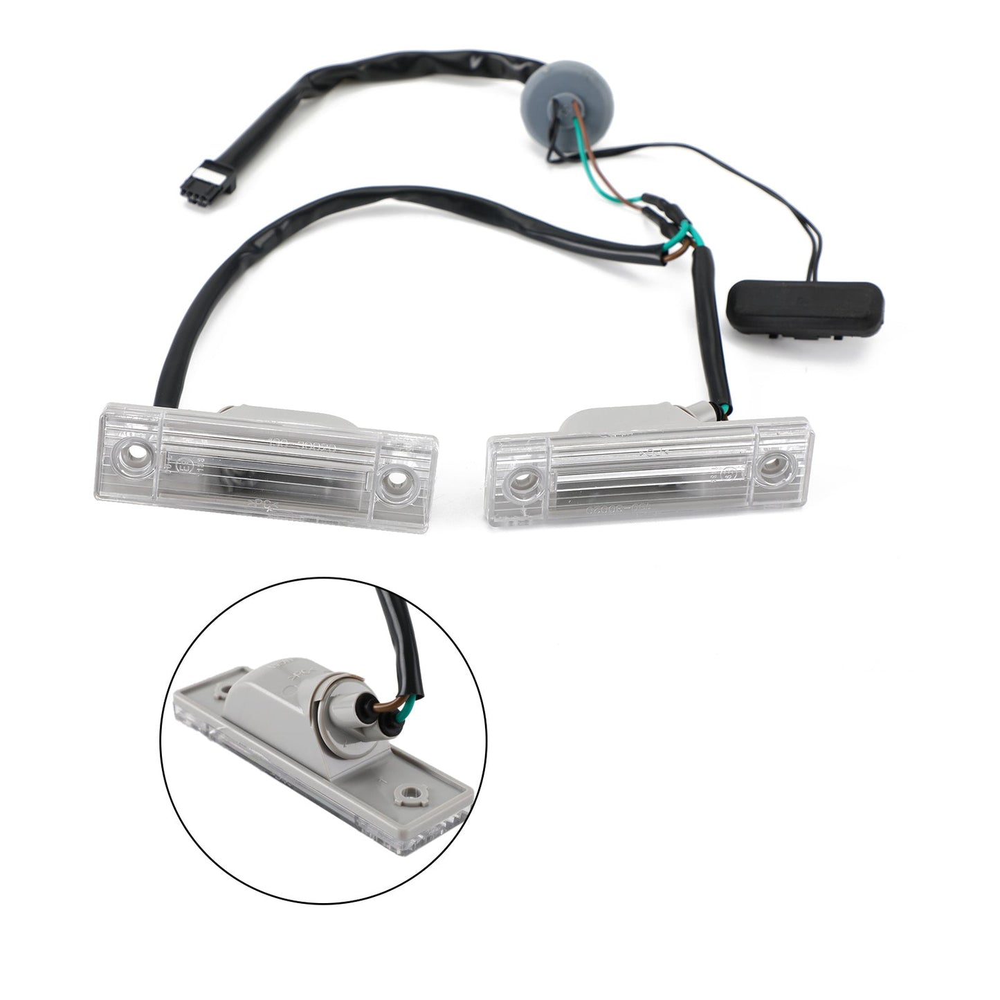 Interruttore di rilascio del bagagliaio posteriore Lampada targa Fit Chevy Cruze Orlando 2011-2014 con luce Generico