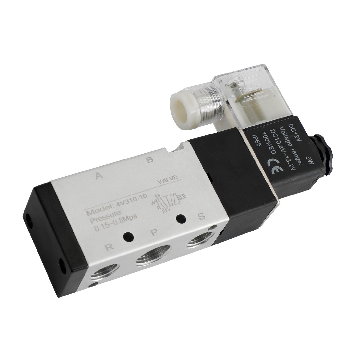 Elettrovalvola elettrica pneumatica a solenoide 4V310-10 2 posizioni 5 vie PT 3/8"