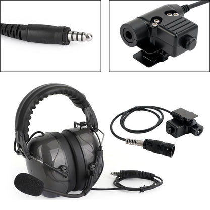 Per PRC148 PRC152 U329 Auricolare regolabile con cancellazione del rumore a 6 pin U94 PTT C5