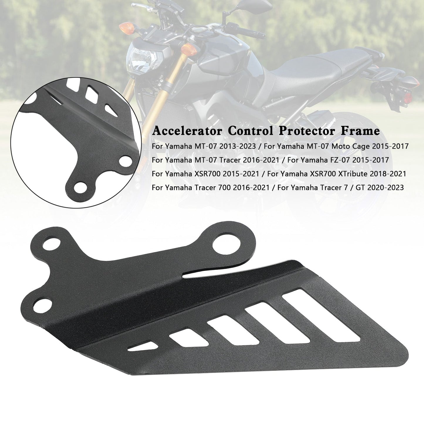 Telaio protettivo per controllo acceleratore per Yamaha MT-07 FZ07 XSR700 Tracer 700