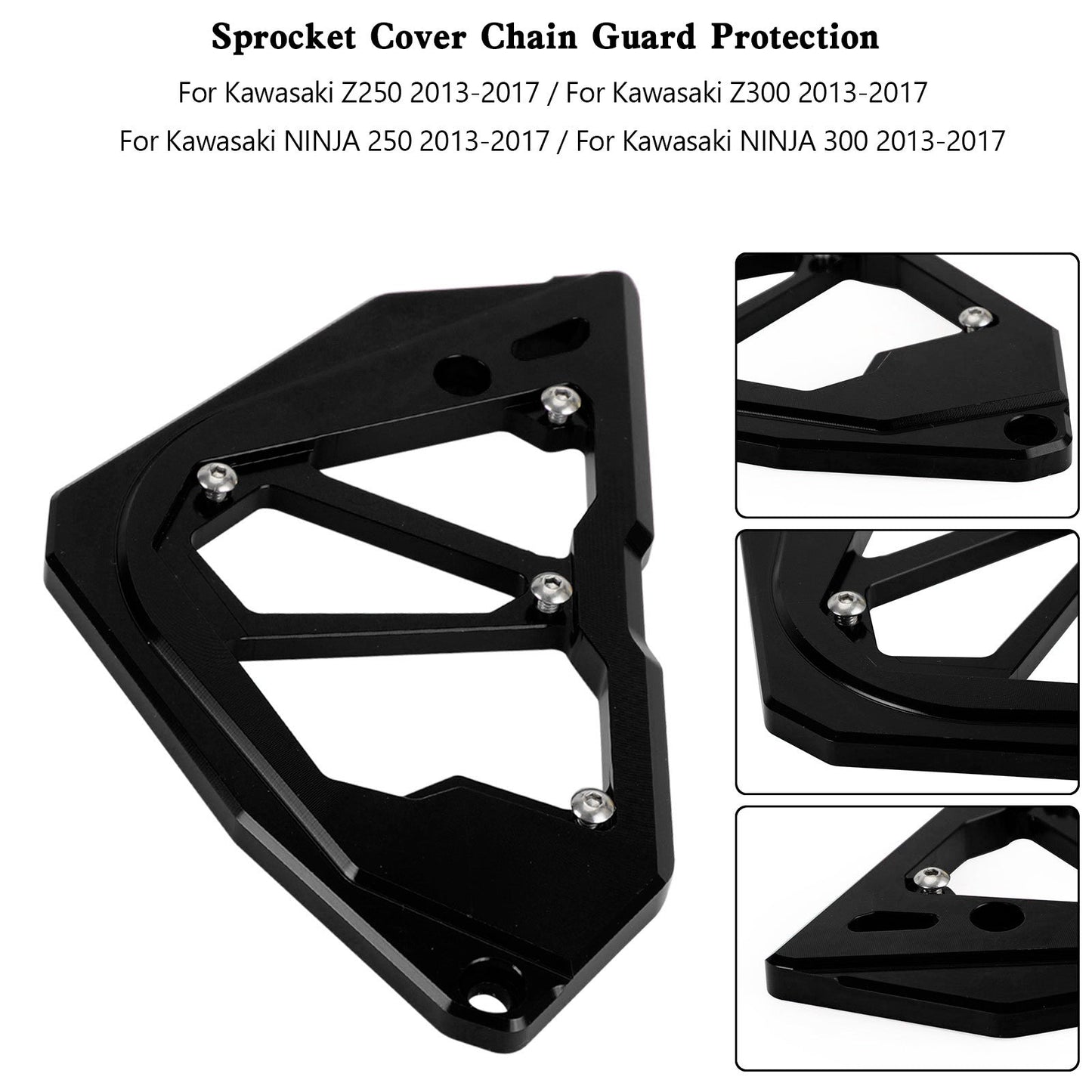 KAWASAKI Z250 Z300 NINJA 300 250 2013-2017 Paracatena coperchio pignone