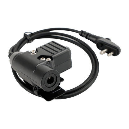 Per Hytera PD415 PD500 PD565 6Pin U94 PTT 7.1-A3 Cuffia a tubo singolo trasparente