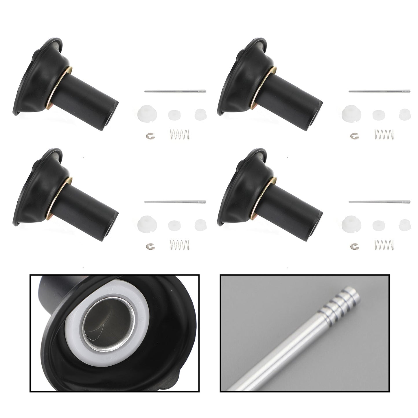 4x kit di riparazione del diaframma dello stantuffo del carburatore adatto per Yamaha XJR400 1993-2000 generico