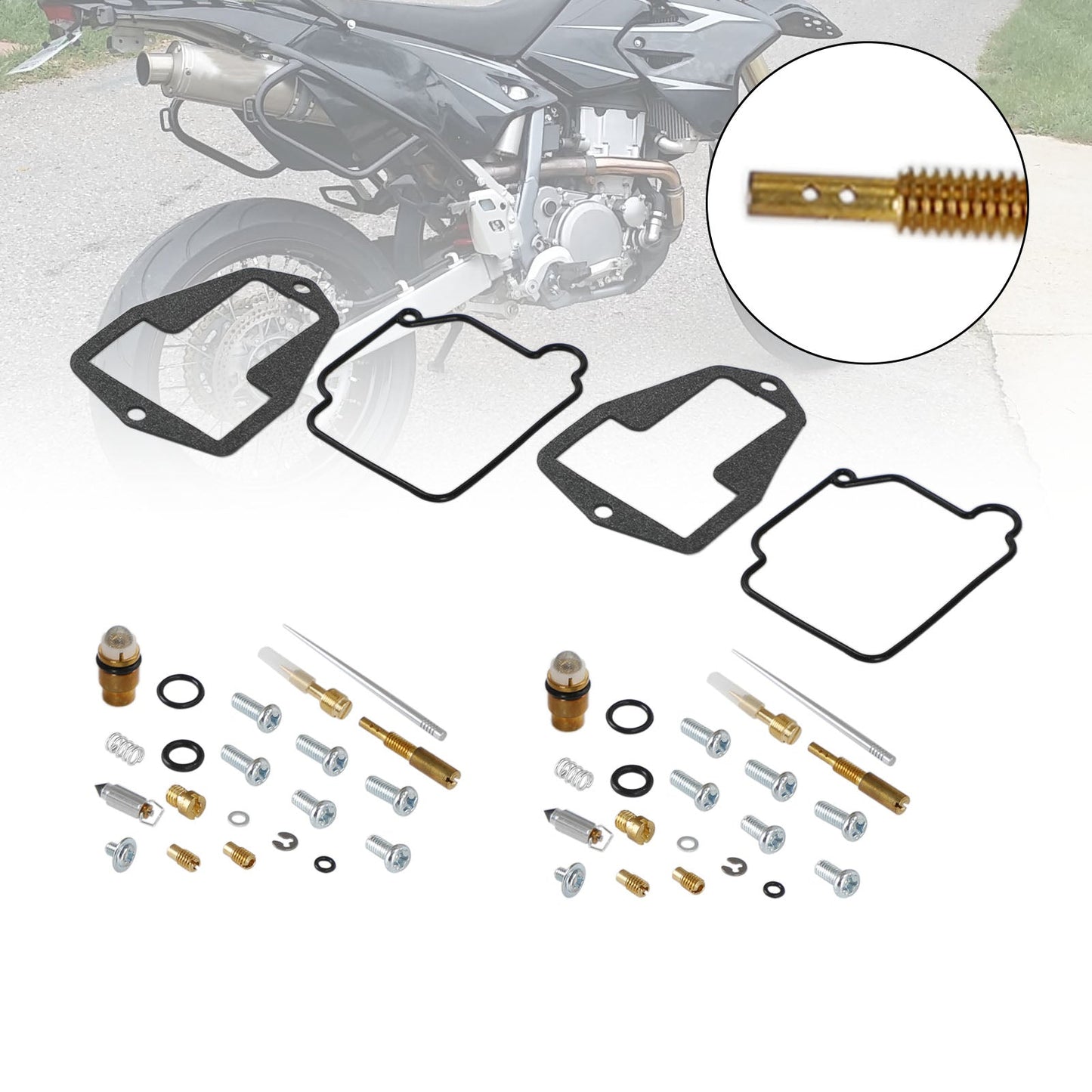 Suzuki DR250 DR350 2X kit di riparazione per ricostruzione carburatore