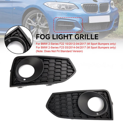 Le migliori offerte per BMW Serie 2 F22 F23 M Sport 2PCS Griglia fendinebbia paraurti