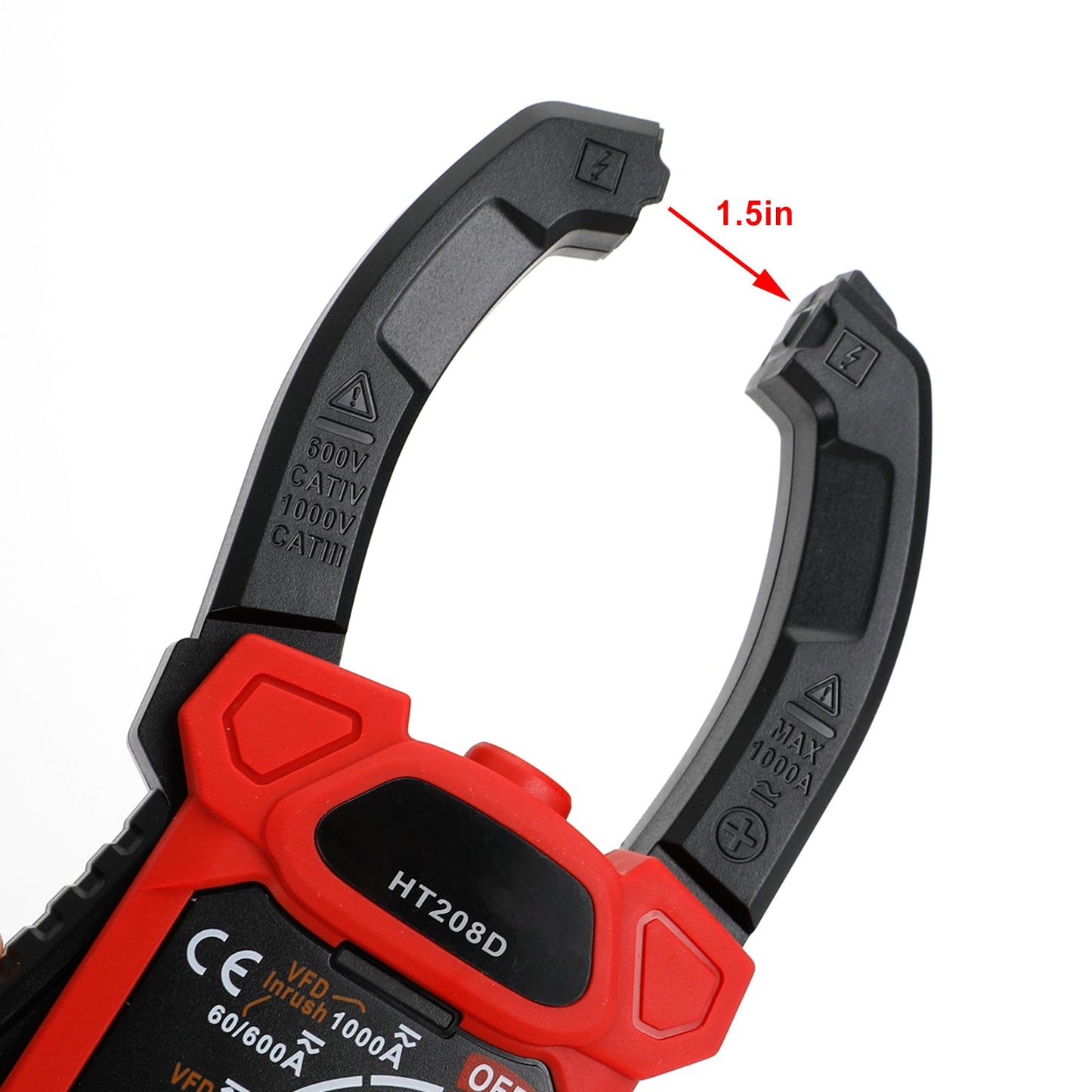 HT208D Pinza amperometrica AC DC 6000 conta il tester di resistenza alla tensione di corrente