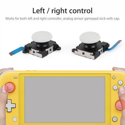 Set di riparazione 19in1 Stick sensore analogico 3D + strumento adatto per joystick Switch Lite