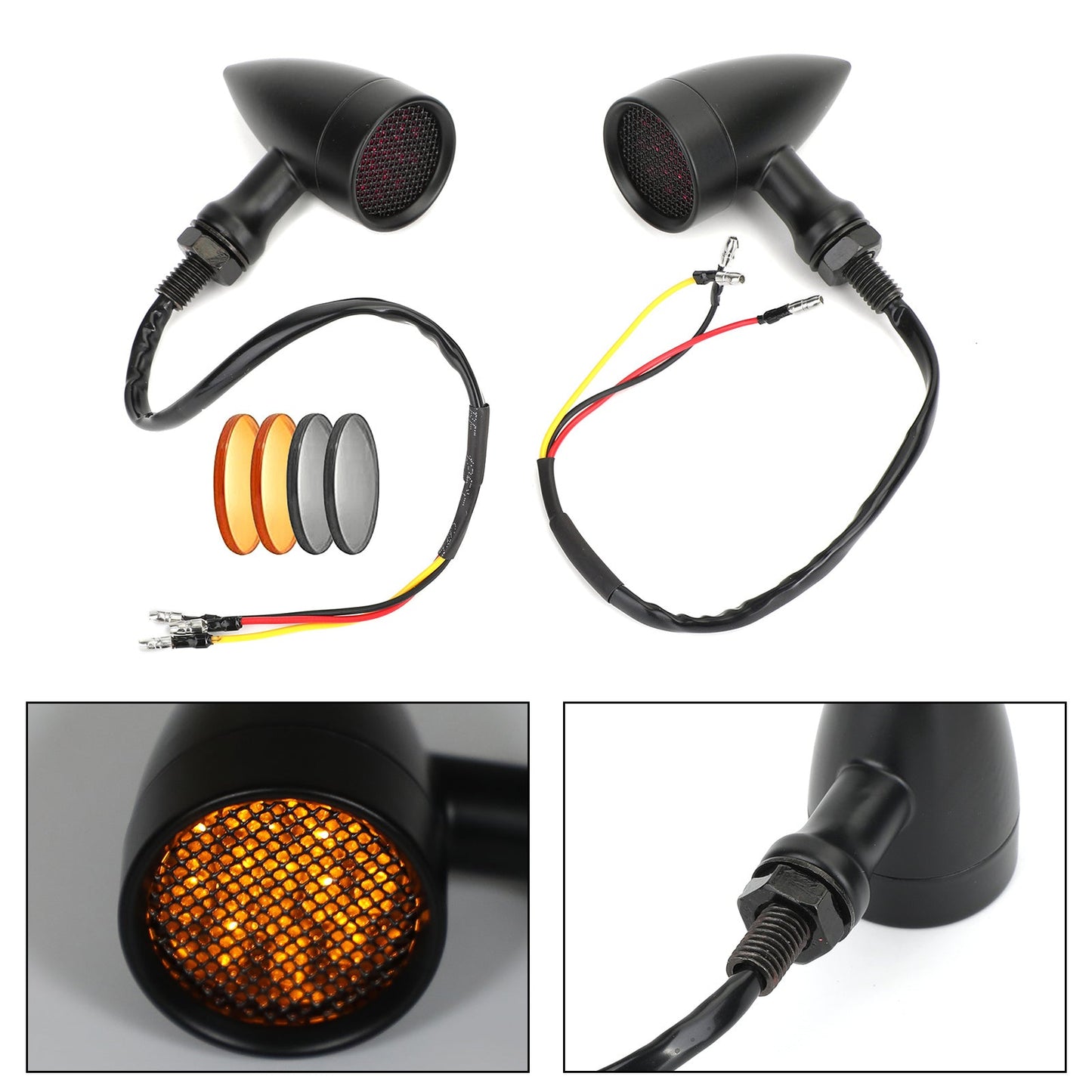 M10 Indicatori luminosi indicatori di direzione a LED per moto universali Lampada lampeggiante Generico