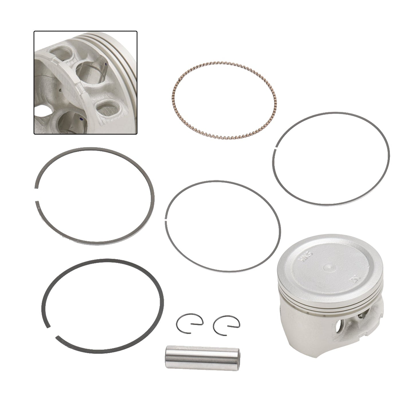 Kit pistone motore Honda Rancher Trx350Fe Te 2000-2006 Alesaggio standard 78,5 mm