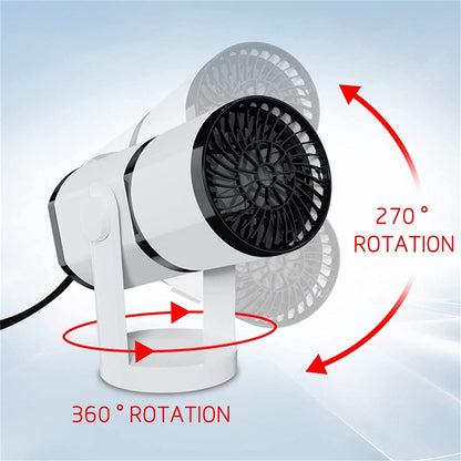 360¡ãRotation Riscaldatore portatile per auto sbrinamento 12V / 24V Riscaldatore antiappannamento per camion per auto