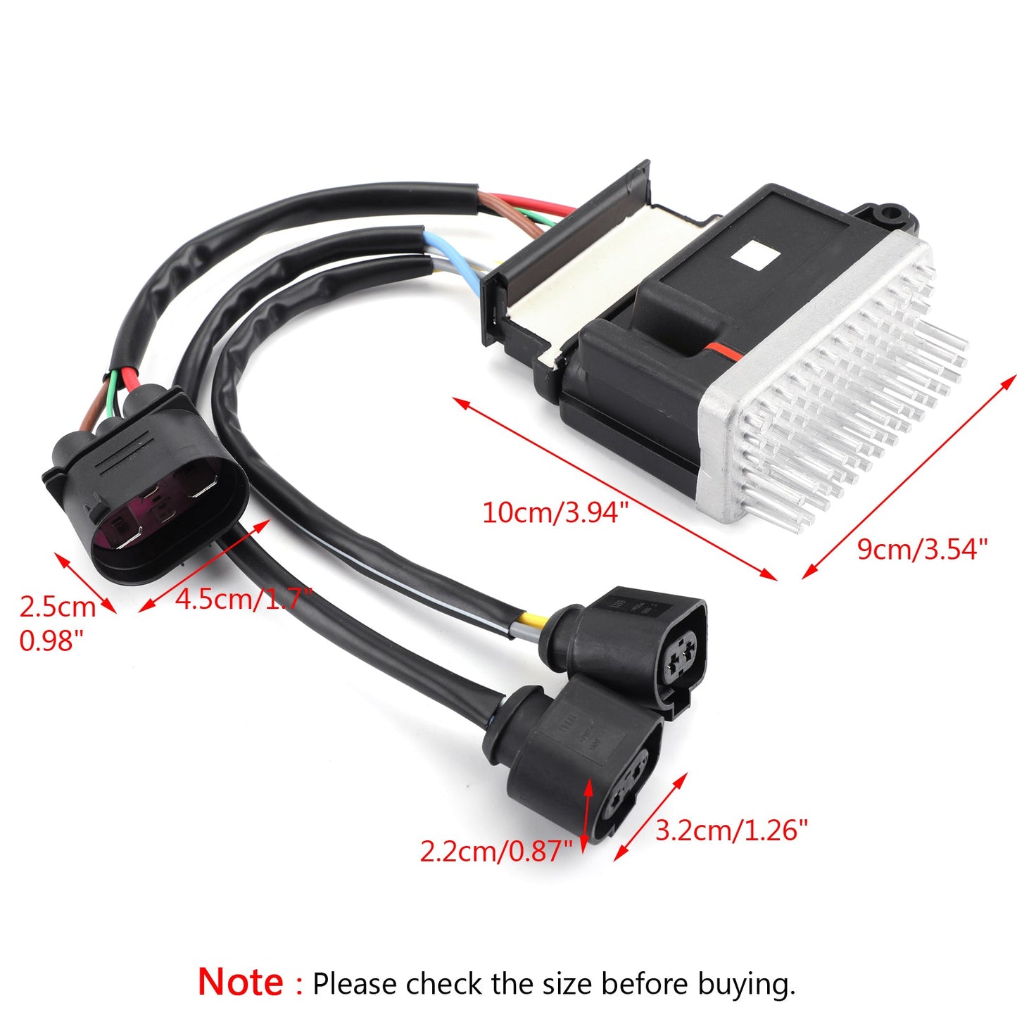 Il modulo dell'unità di controllo della ventola di raffreddamento del motore 8K0959501G si adatta a Audi Q3 Q5 A4 A6 generico