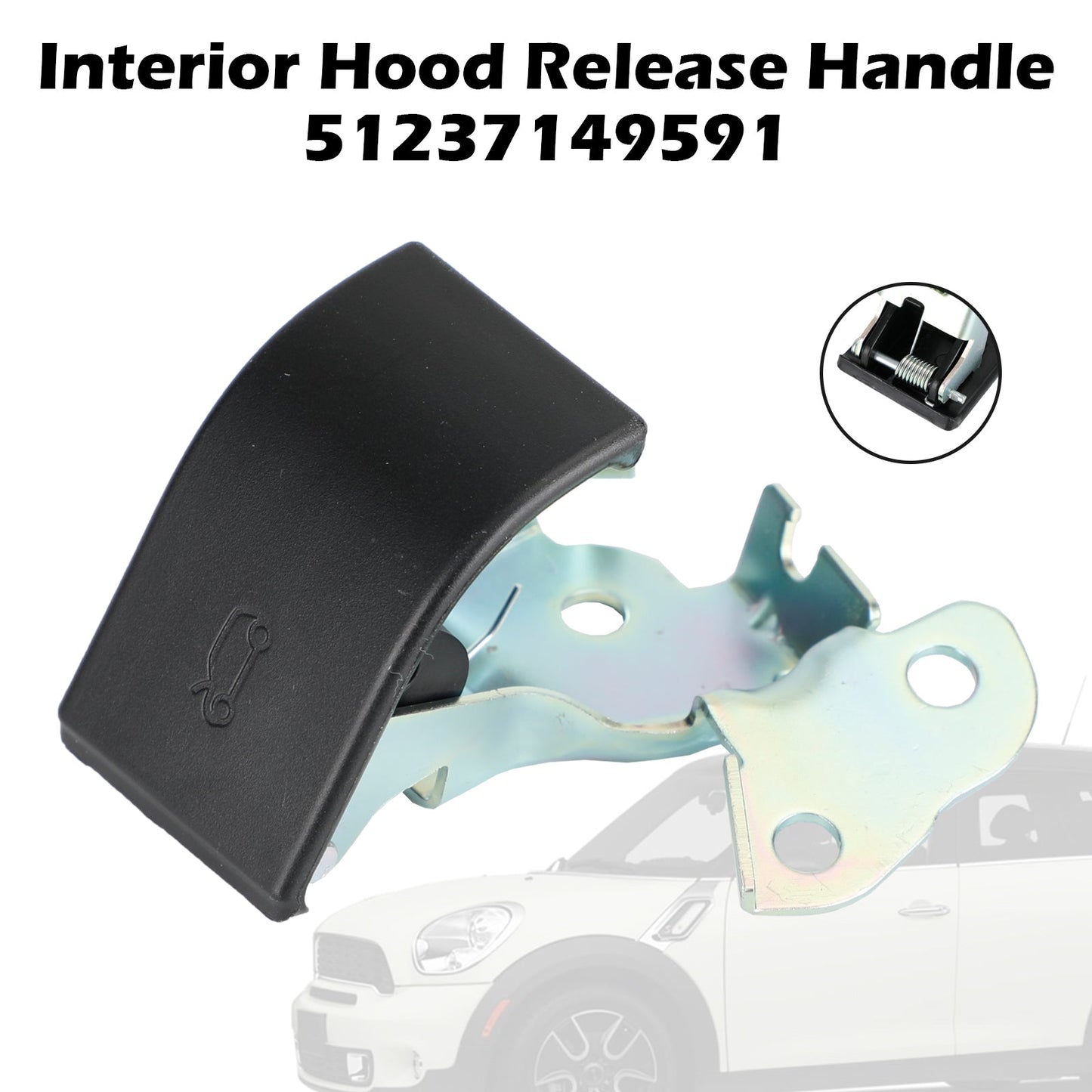 Leva della maniglia di rilascio del cofano 51237149591 per BMW Mini Cooper Countryman Paceman