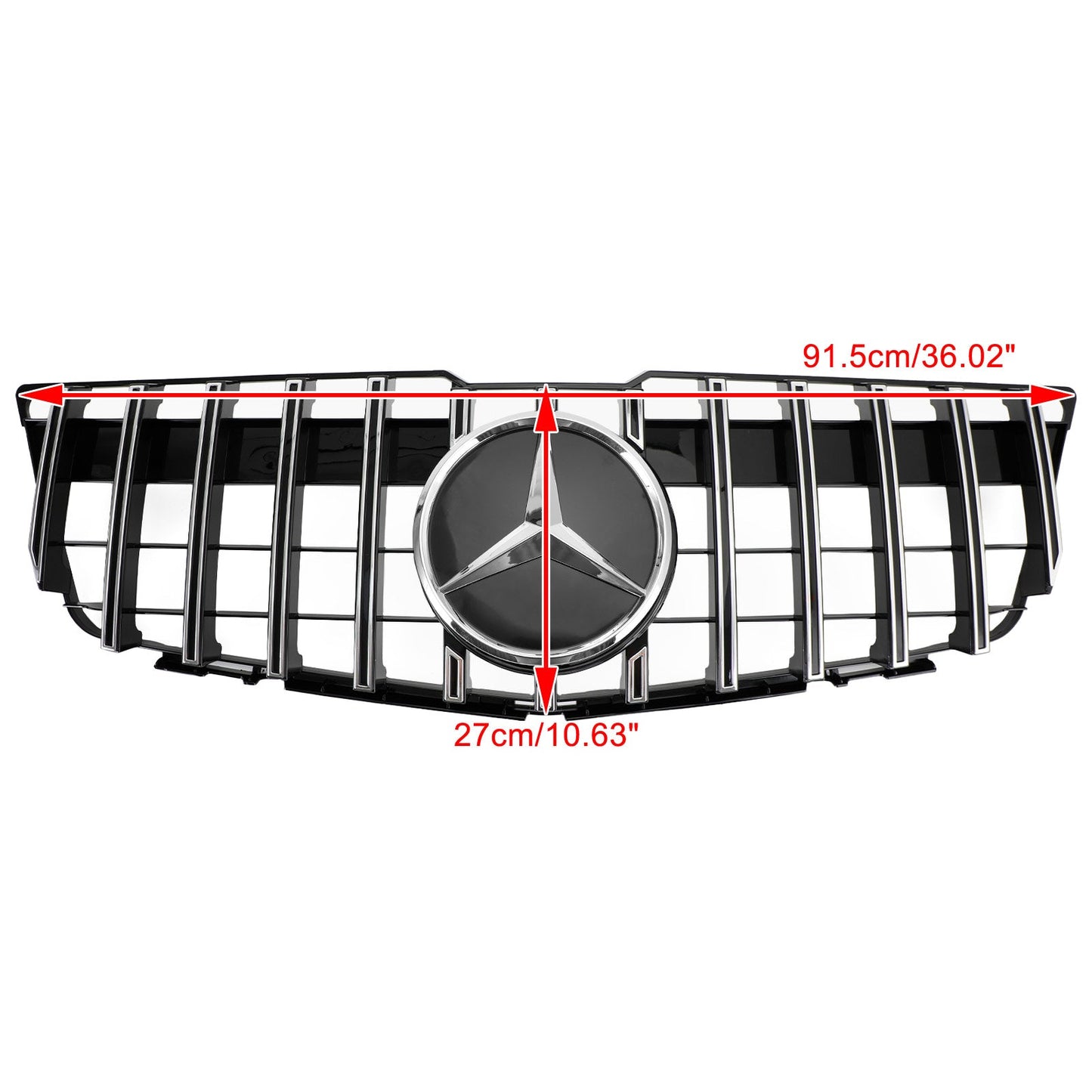 2008-2012 Mercedes-Benz GLK X204 Griglia superiore griglia paraurti anteriore stile GT