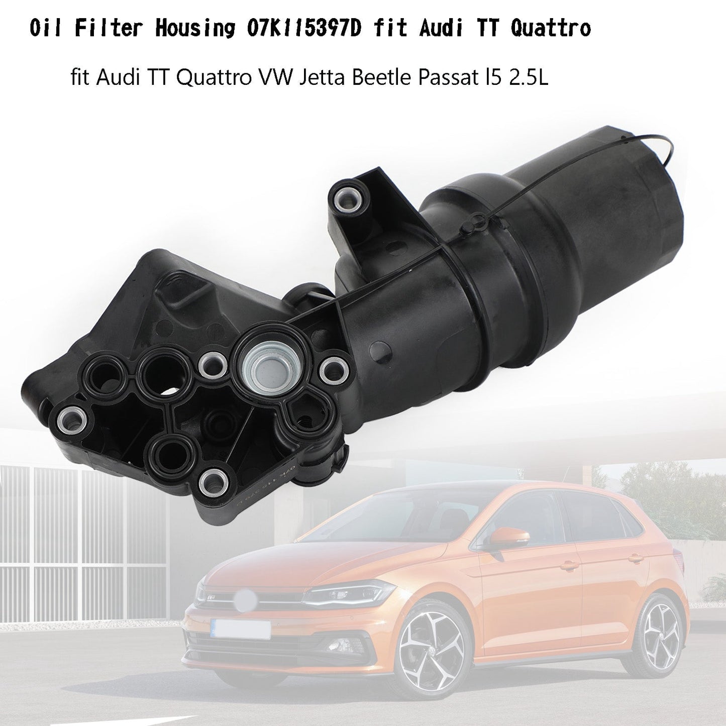 Alloggiamento filtro olio 07K115397D adatto per Audi TT Quattro VW Jetta Beetle Passat l5 2.5L Generico