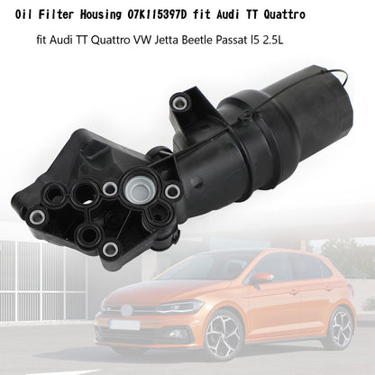 Alloggiamento filtro olio 07K115397D adatto per Audi TT Quattro VW Jetta Beetle Passat l5 2.5L Generico