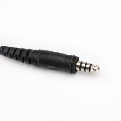 Cuffia con microfono tattico per gola con spina grande da 7,1 mm per radio PRC-152 PRC-148 U329