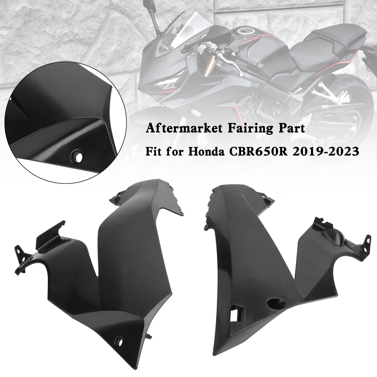 Honda CBR650R 2019-2023 Carenatura del pannello del telaio laterale non verniciato