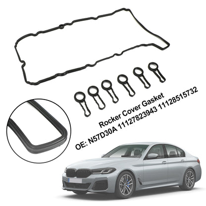 BMW 530D 3.0D 09-17 N57D30A 11127823943 11128515732 Guarnizione coperchio punterie
