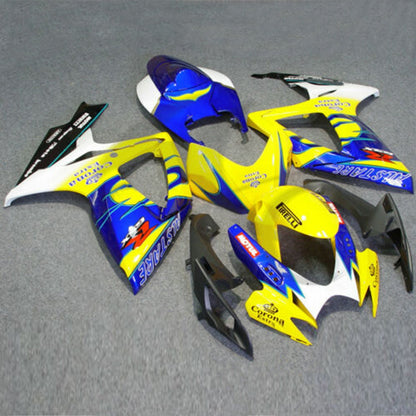 Amotopart 2006-2007 Suzuki GSX-R 600 750 Kit di rivestimento giallo