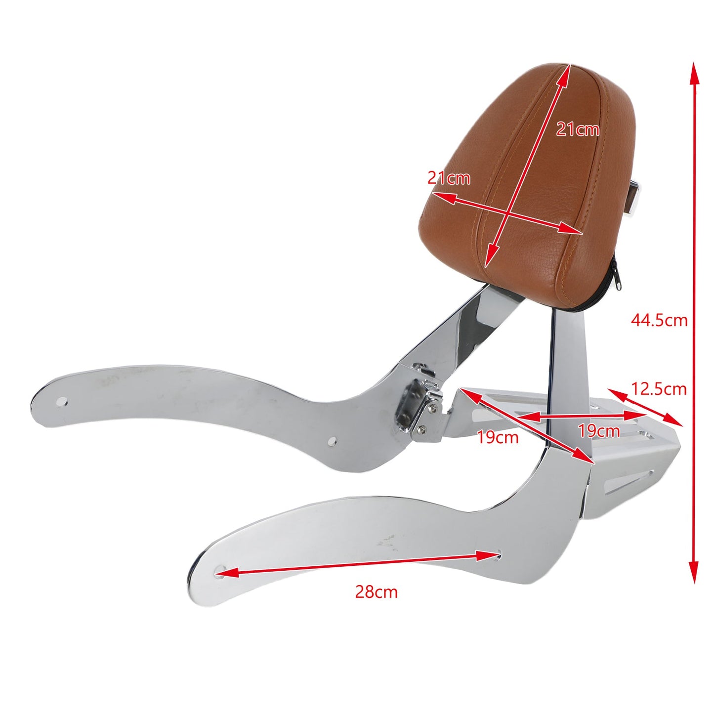 Schienale passeggero Sissy Bar adatto per Indian Scout 2015-2020 Scout Sixty ABS Generico