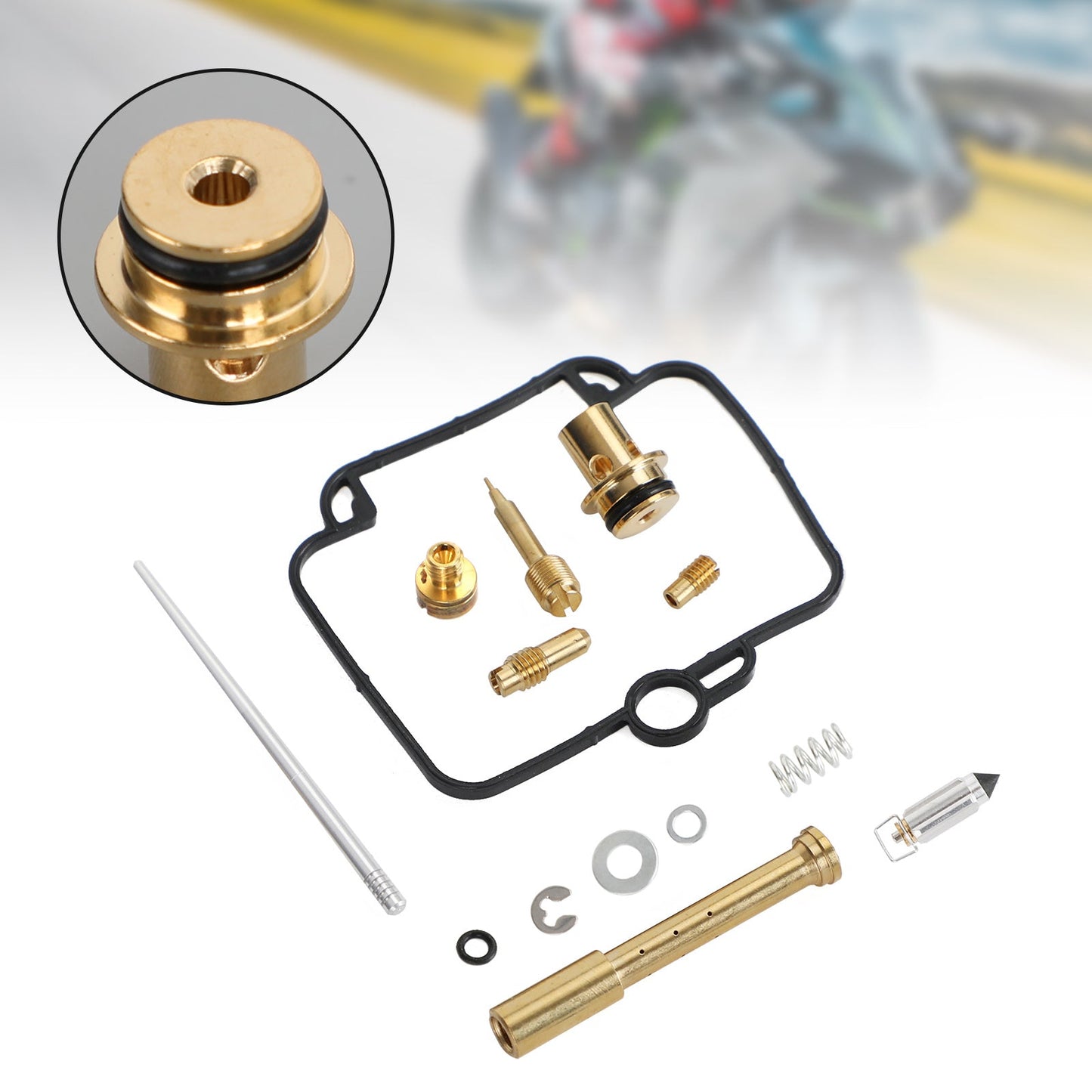 Carburatore Carb Rebuild Kit adatto per Yamaha Grizzly 600 YFM600 1998-2001 18-9387 Generico