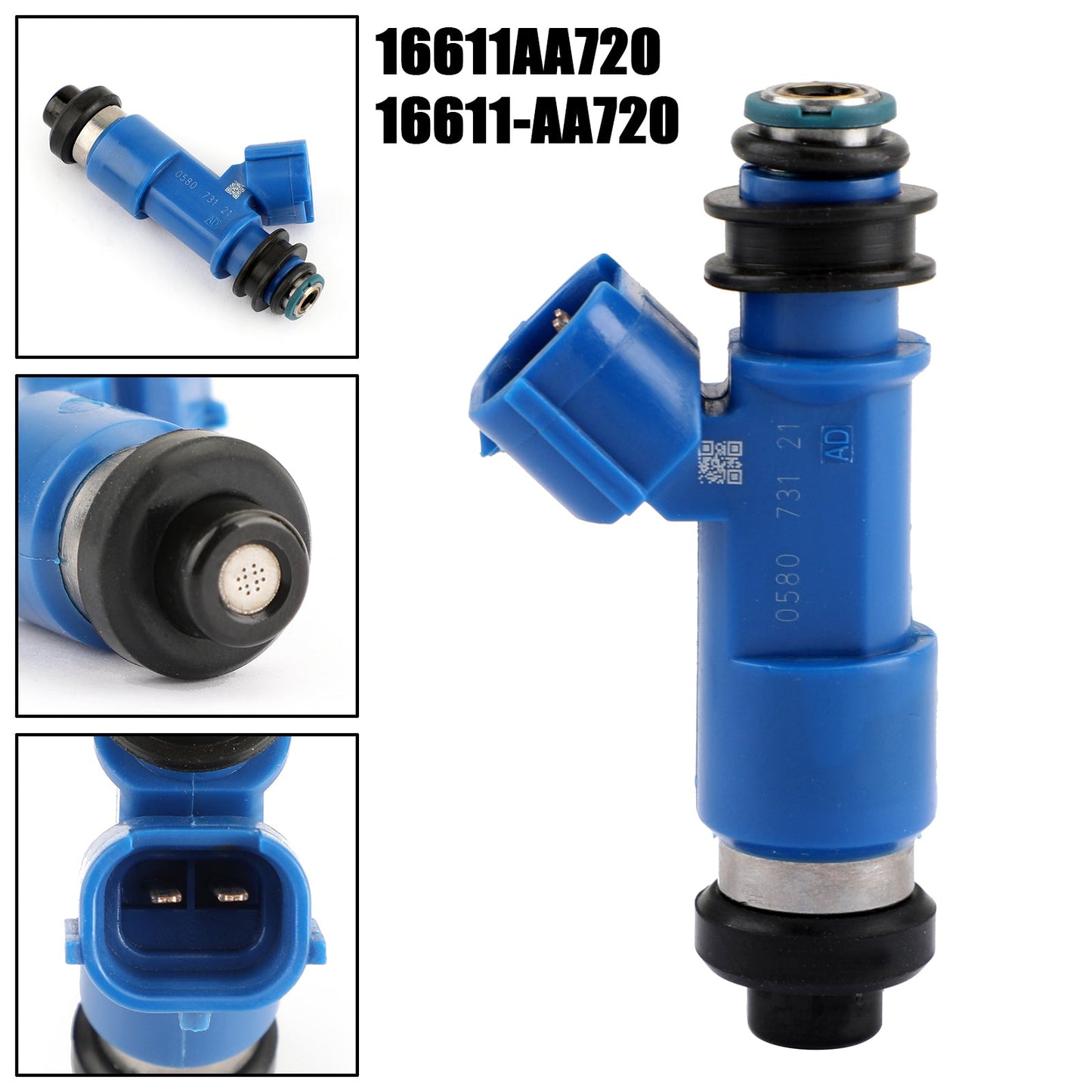 1PCS Blu Scuro 565cc Iniettori di Carburante Fit WRX/STI 16611-AA720 2.5L Generico