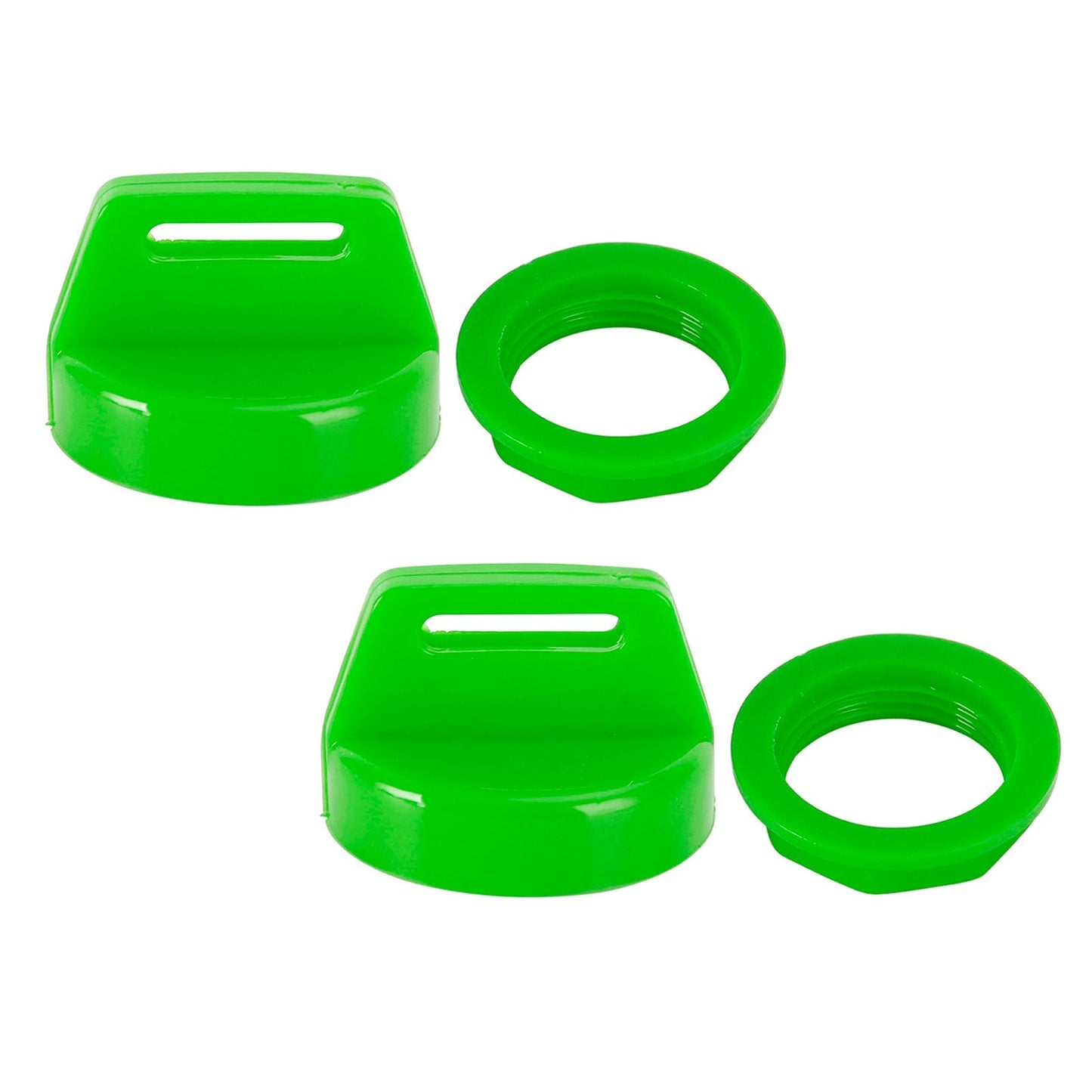 Polaris RZR XP 570 800 900 1000 5433534 2PCS Coperchio chiave di accensione verde con dado