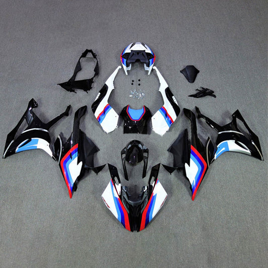 Amotopart 2019-2022 BMW S1000RR/M1000RR Kit di deposito bianco nero