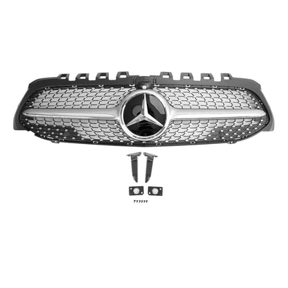 Benz Classe A W177 2019-2023 Griglia paraurti anteriore Diamond nera/cromata