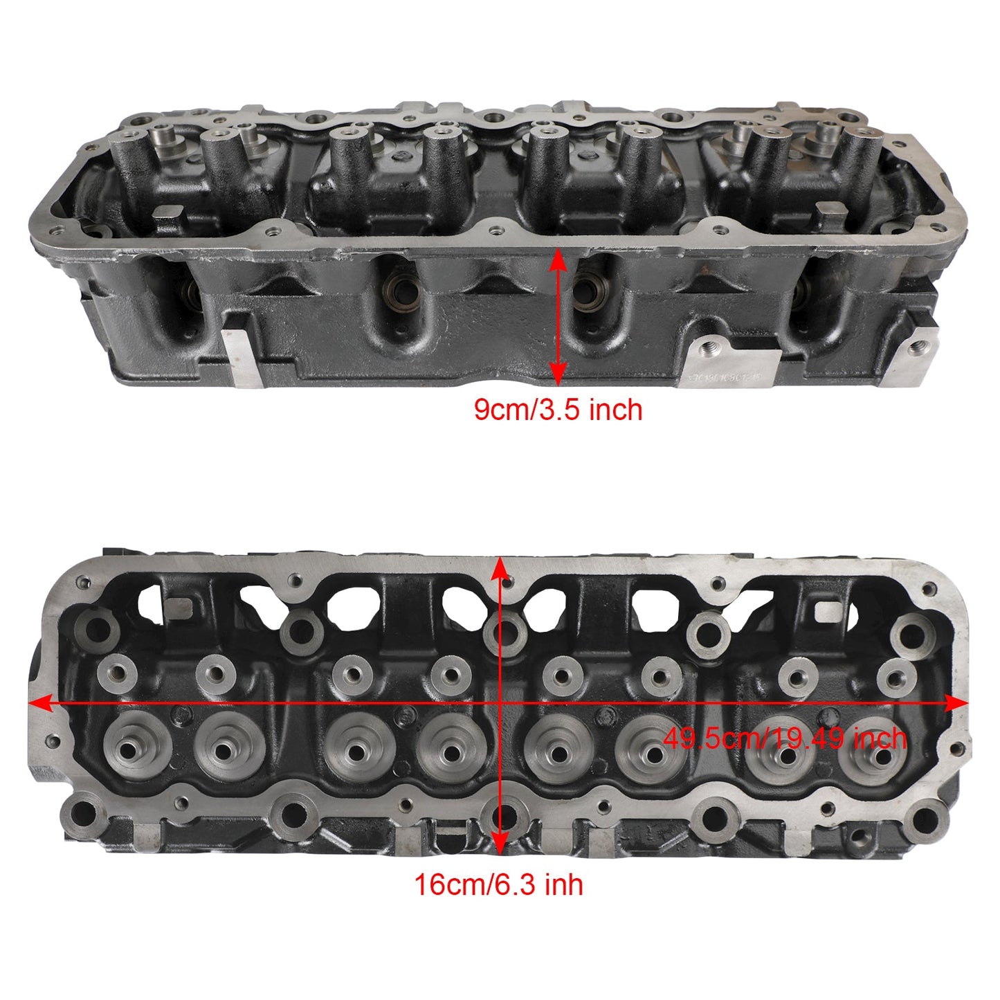 403/117 testata nuda per Jeep 2.5L 1989-2002