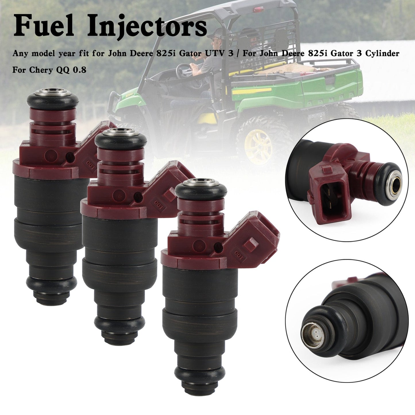 3PCS 5WY2404A Iniettore di carburante MIA11720 Per Chery QQ 0.8 John Deere 825i Gator 3