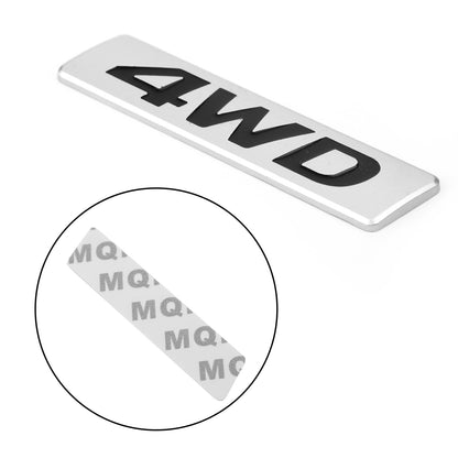 New Metal 4WD Emblem Car Fender Trunk Portellone Distintivo Decalcomanie Adesivo 4WD 4X4 SUV Generico