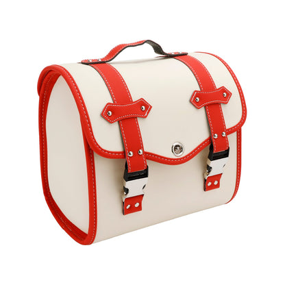 Borsa porta attrezzi laterale per borsa laterale Pu universale a sgancio rapido per moto Marrone