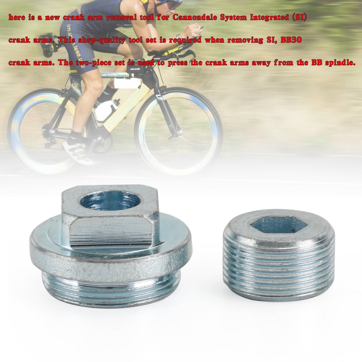 Estrattore pedivella KT013 con mandrino integrato per Cannondale SI BB30