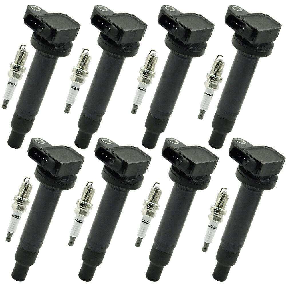 Lexus LX470 1998-2007 Toyota Land Cruiser 4.7L 8PCS Bobina di accensione + Candela UF230 90080-91180 90919-02249