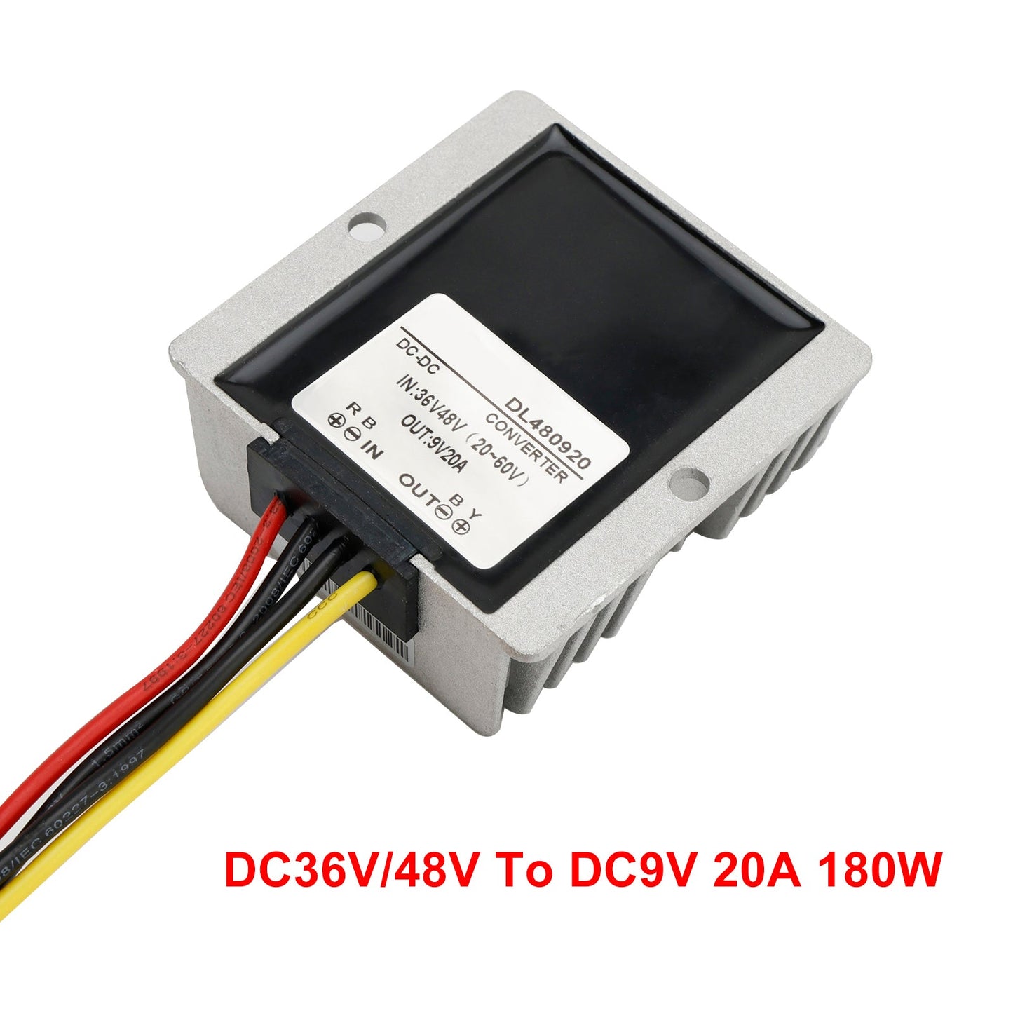 Regolatore di alimentazione del convertitore DC/DC impermeabile da 20 A. 36 V/48 V Step Down a 9 V