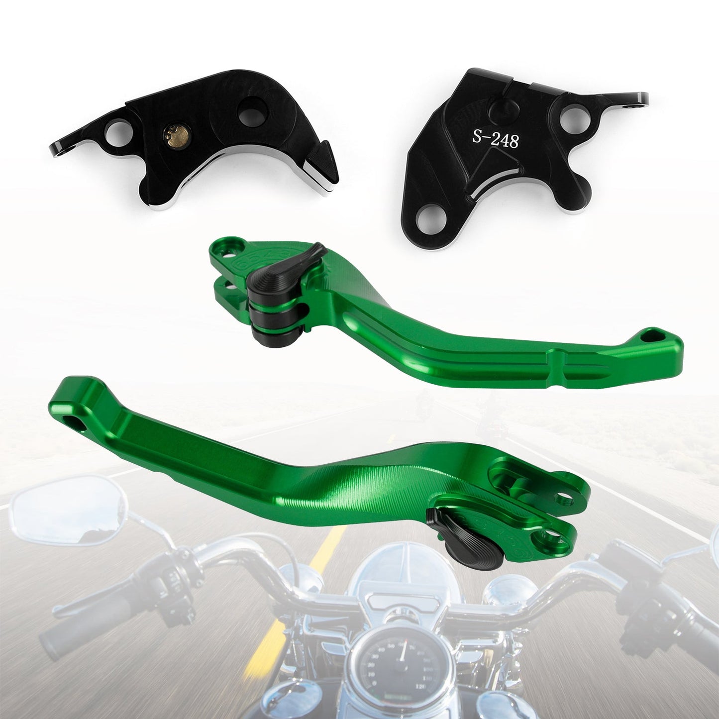 Leva freno frizione corta CNC Suzuki GSXR600 GSXR750 2004-2005