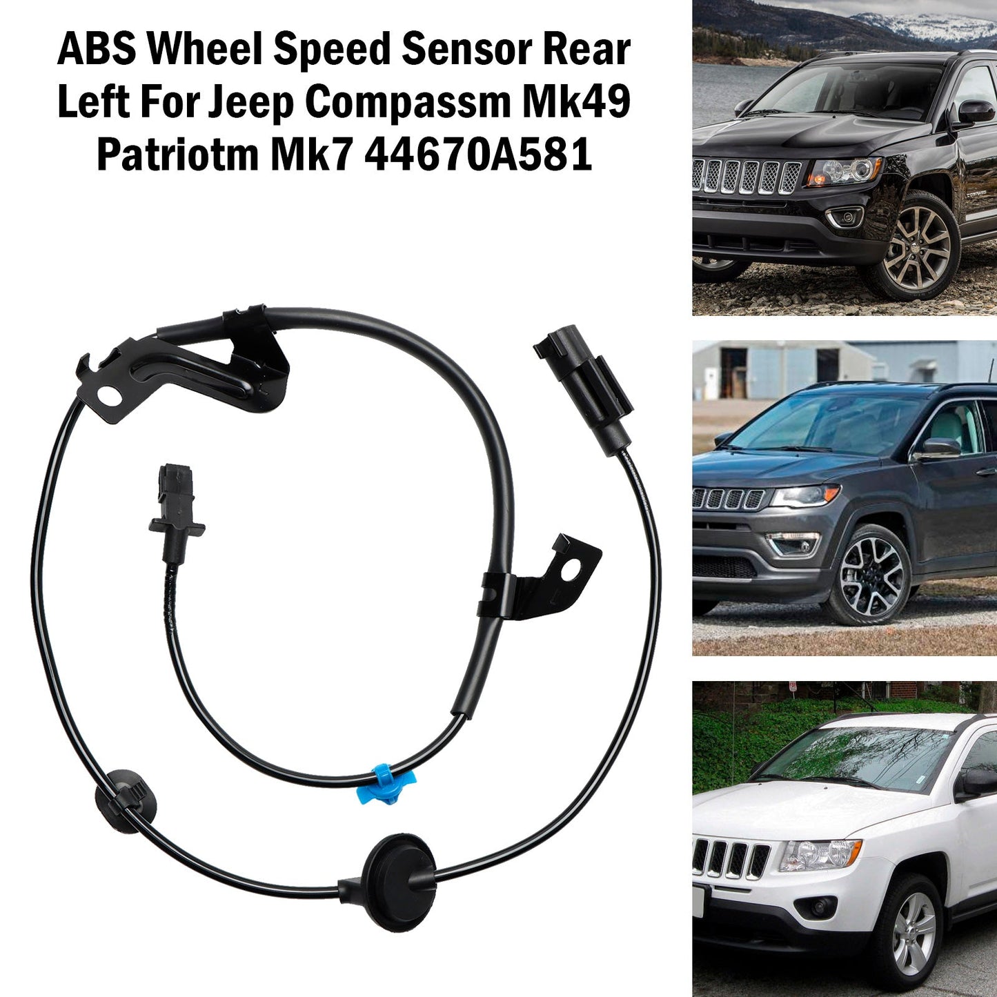 ABS Ruota Sensore di Velocità Posteriore Sinistro Per Jeep Compassm Mk49 Patriotm Mk7 44670A581