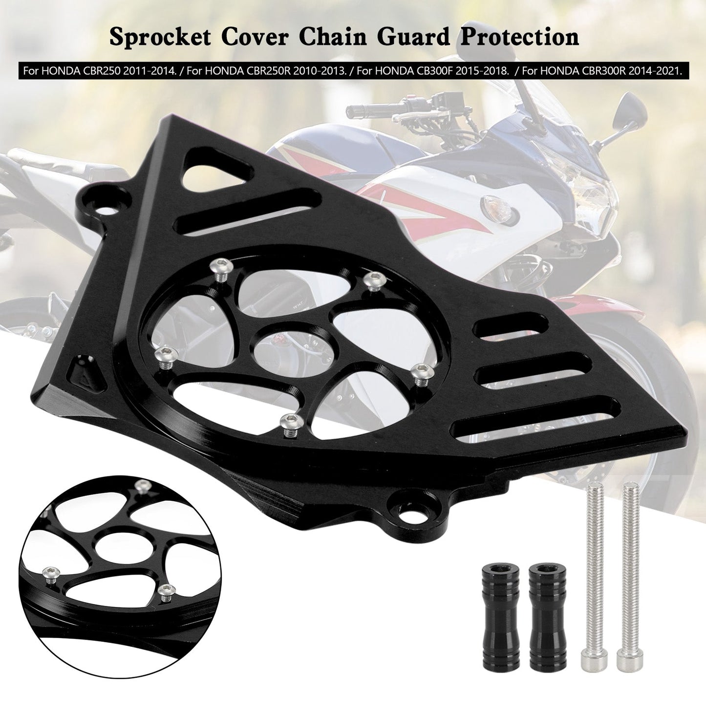 HONDA CBR250R CBR300R CB300F NC51 MC41 Protezione catena coperchio pignone