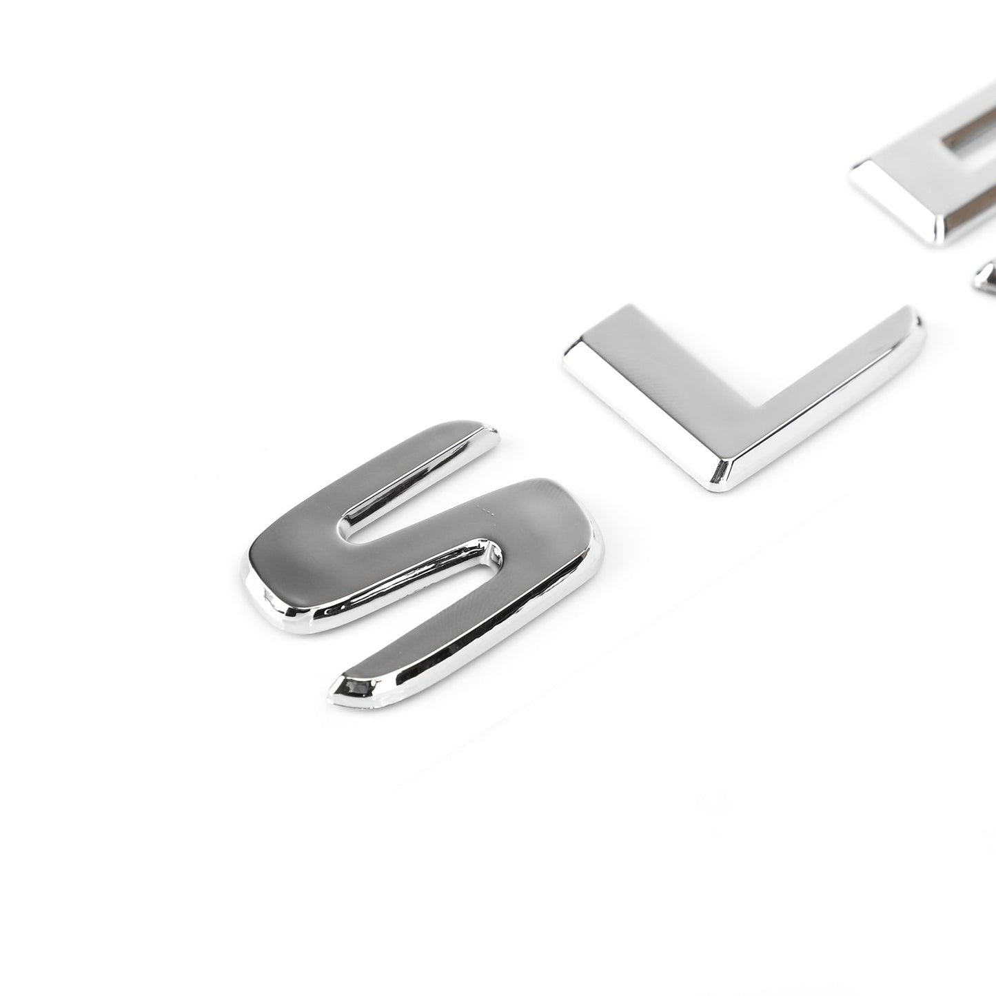 Distintivo dell'emblema del bagagliaio posteriore cromato lettera Sl 500 per Mercedes R230 R231 Sl Sl500 generico