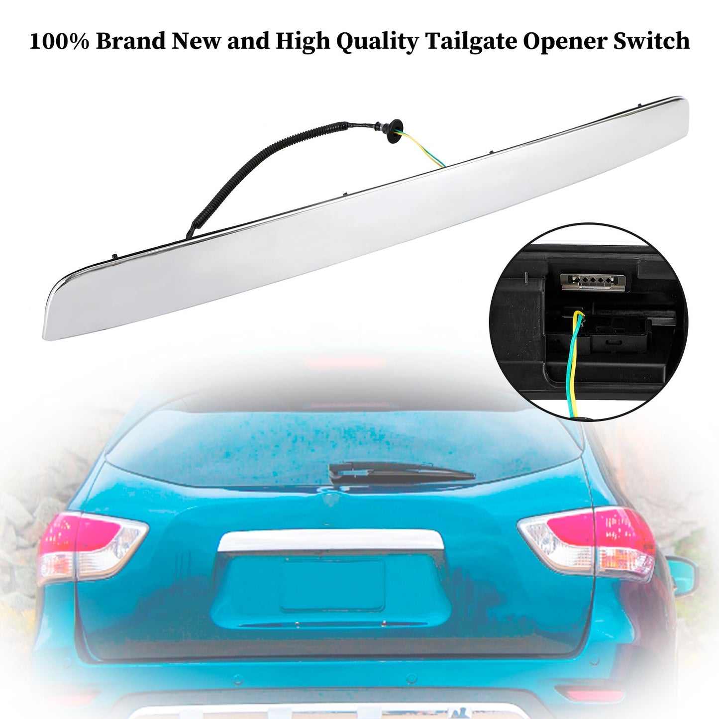 2013-2015 Nissan Pathfinder Sense Sport Utility 4 porte 3.5L Maniglia per portellone posteriore cromata 90810-9PG0A Fedex Express