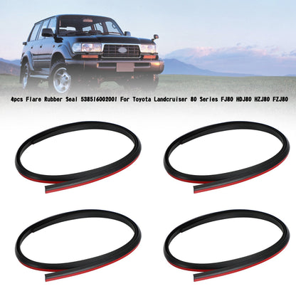 4x guarnizione in gomma svasata 538516002001 per Toyota Landcruiser serie 80 FJ80 HDJ80 generico