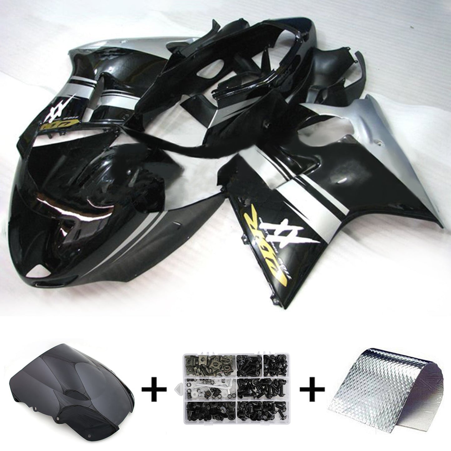 Amotopart Kit Carena Honda CBR1100XX SuperBlackBird 1996-2007 Carrozzeria ABS